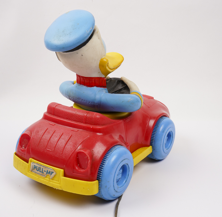 Vintage Disney Pull Toy and Lunchbox