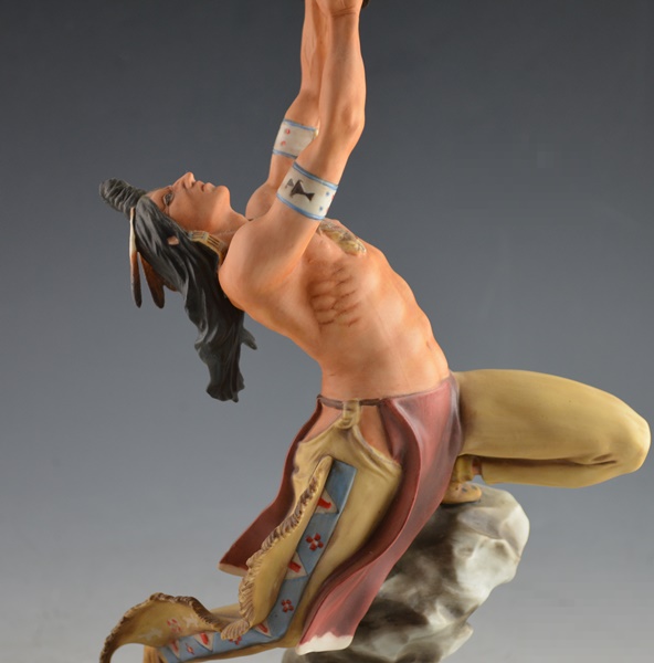 Franklin Mint "Eagle Man" by R.F. Murphy Porcelain Sculpture