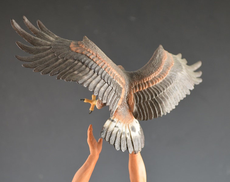 Franklin Mint "Eagle Man" by R.F. Murphy Porcelain Sculpture