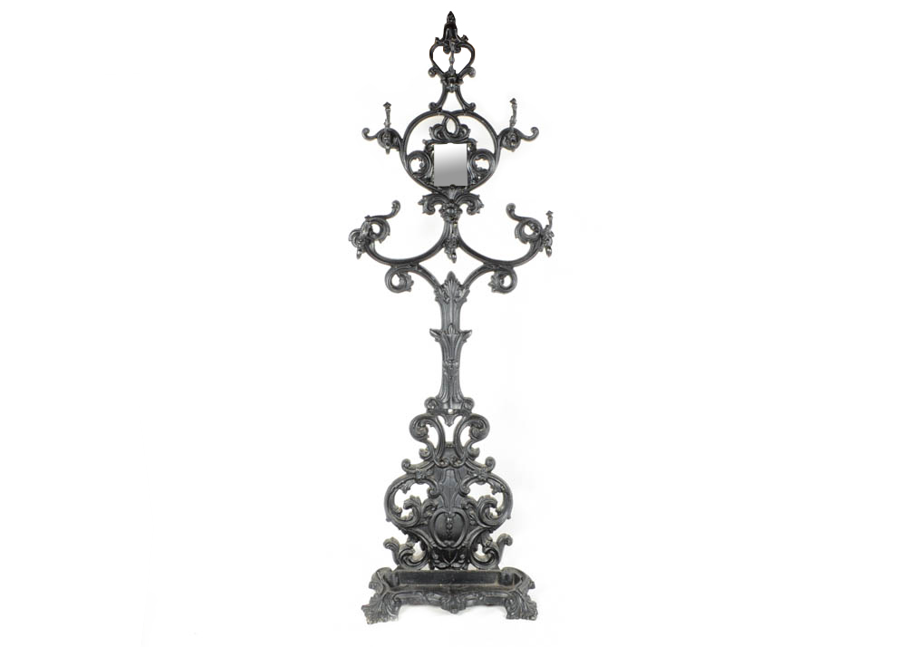 Victorian Cast Iron Hall Tree