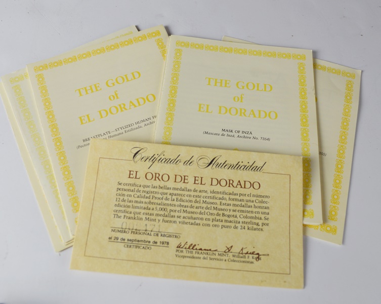 "The Gold of El Dorado" Coin Collection By The Franklin Mint