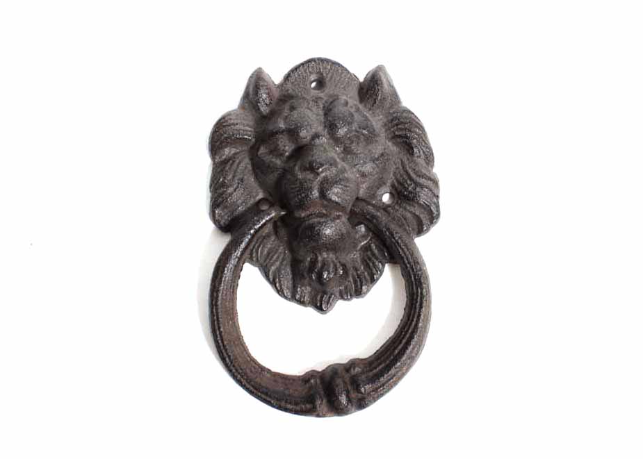 Cast Iron Lion's Head Door Knocker