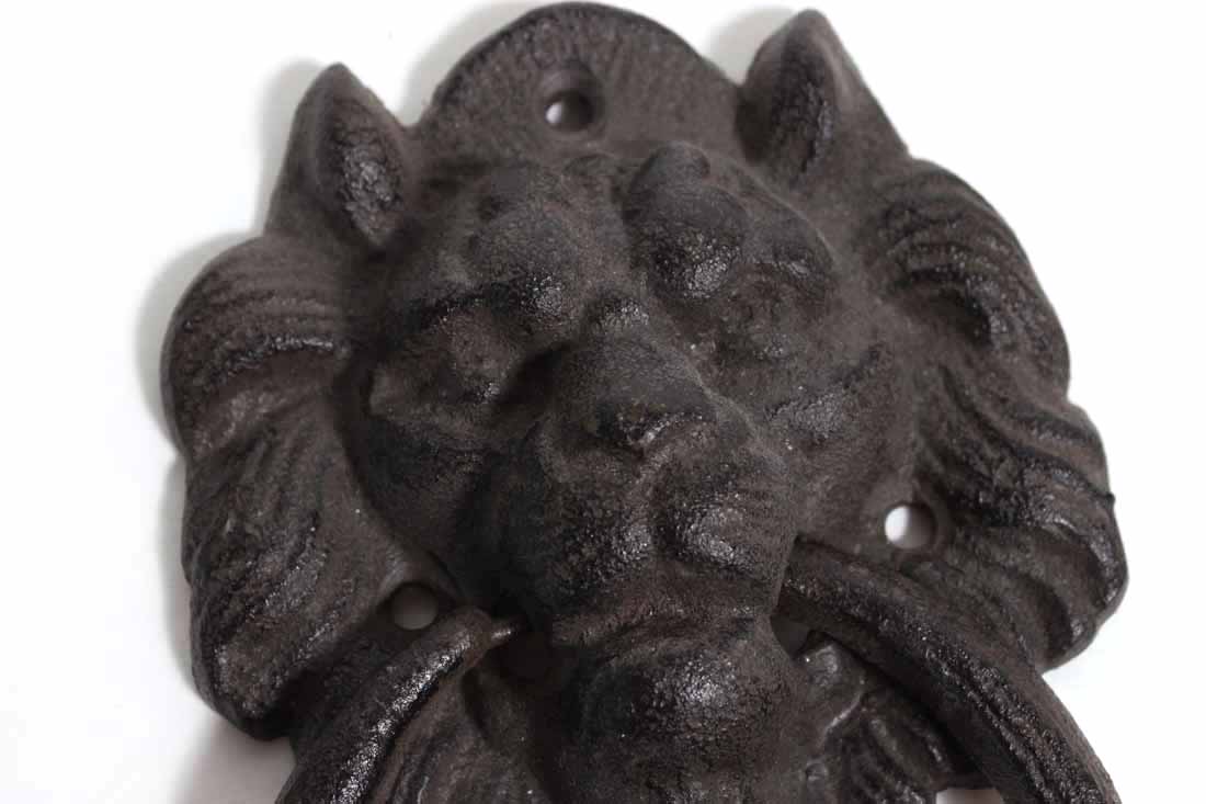 Cast Iron Lion's Head Door Knocker