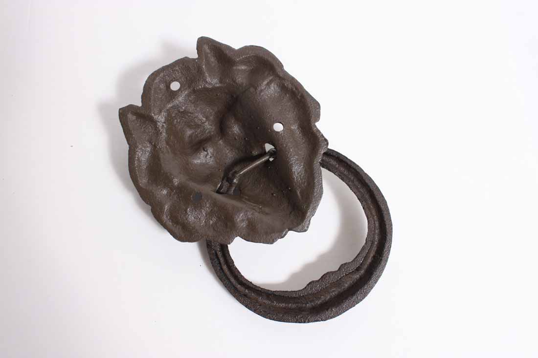 Cast Iron Lion's Head Door Knocker