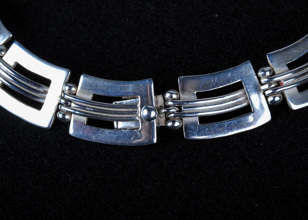 Sterling Silver Bracelet and Necklace Set