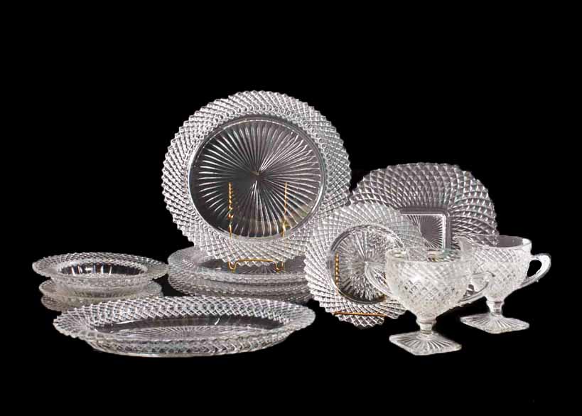 Heisey Glass Serving Set