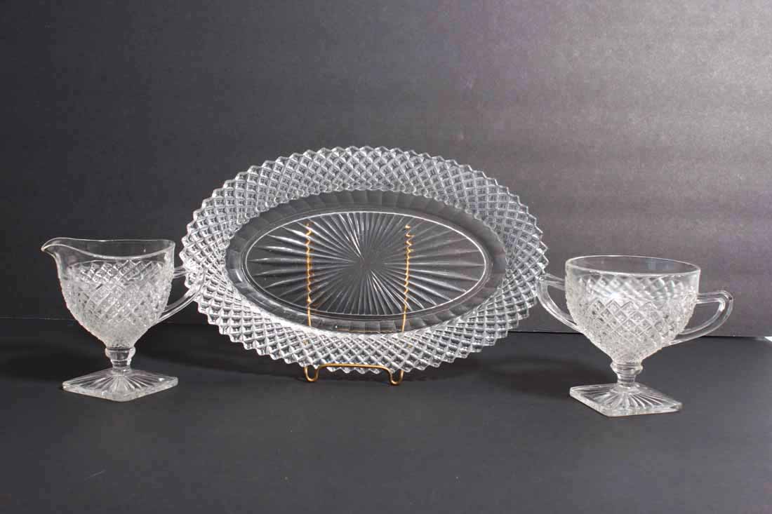 Heisey Glass Serving Set