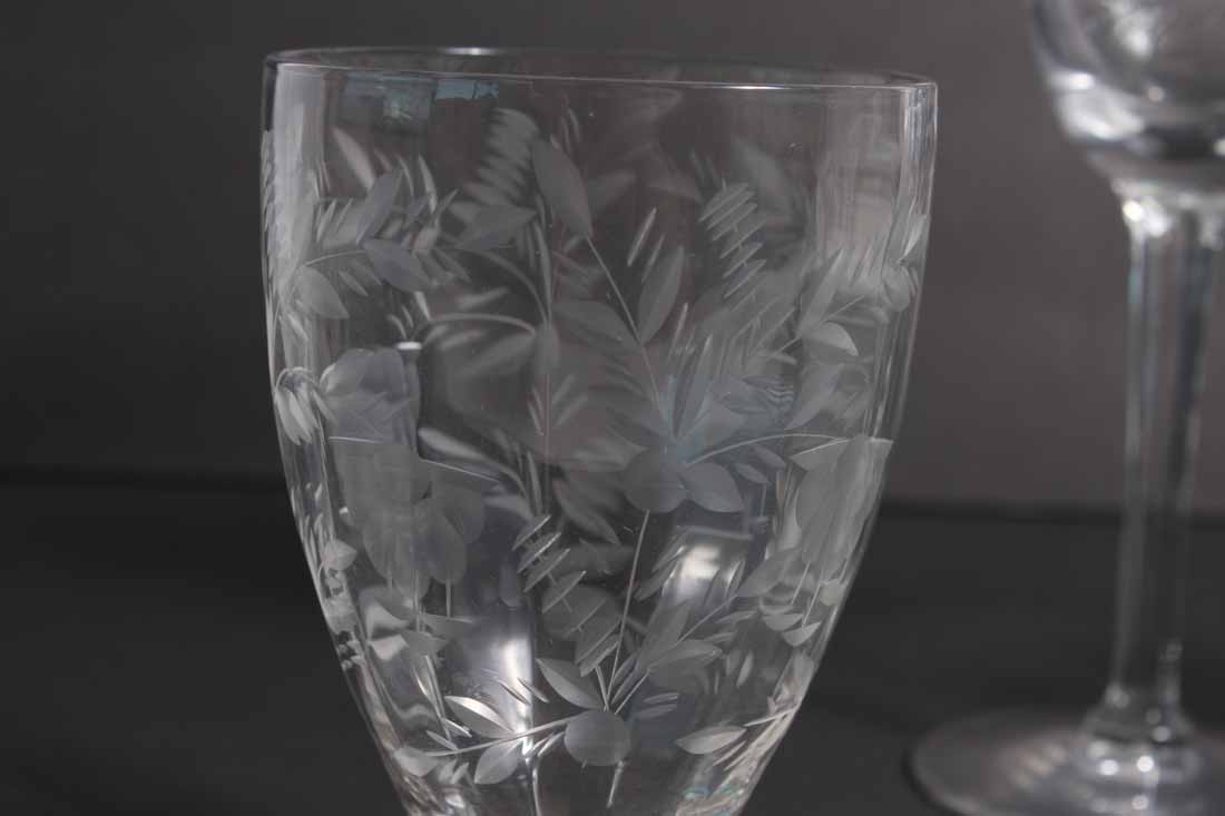 Collection of Etched Barware