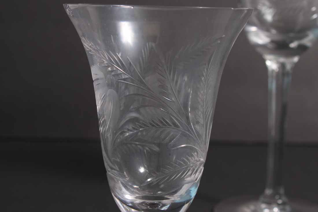 Collection of Etched Barware