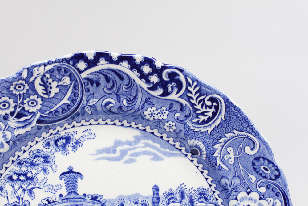 Blue and White China in W.R. Midwinter "Landscape" and More