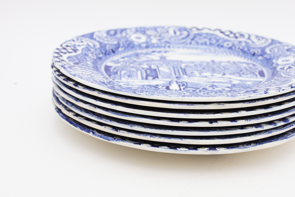 Blue and White China in W.R. Midwinter "Landscape" and More