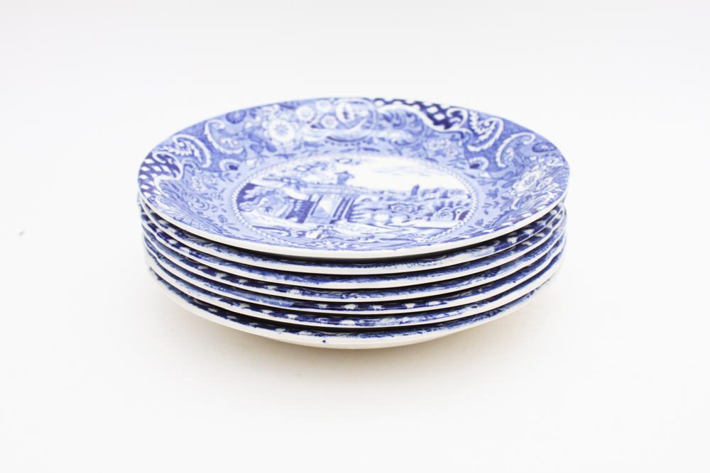 Blue and White China in W.R. Midwinter "Landscape" and More