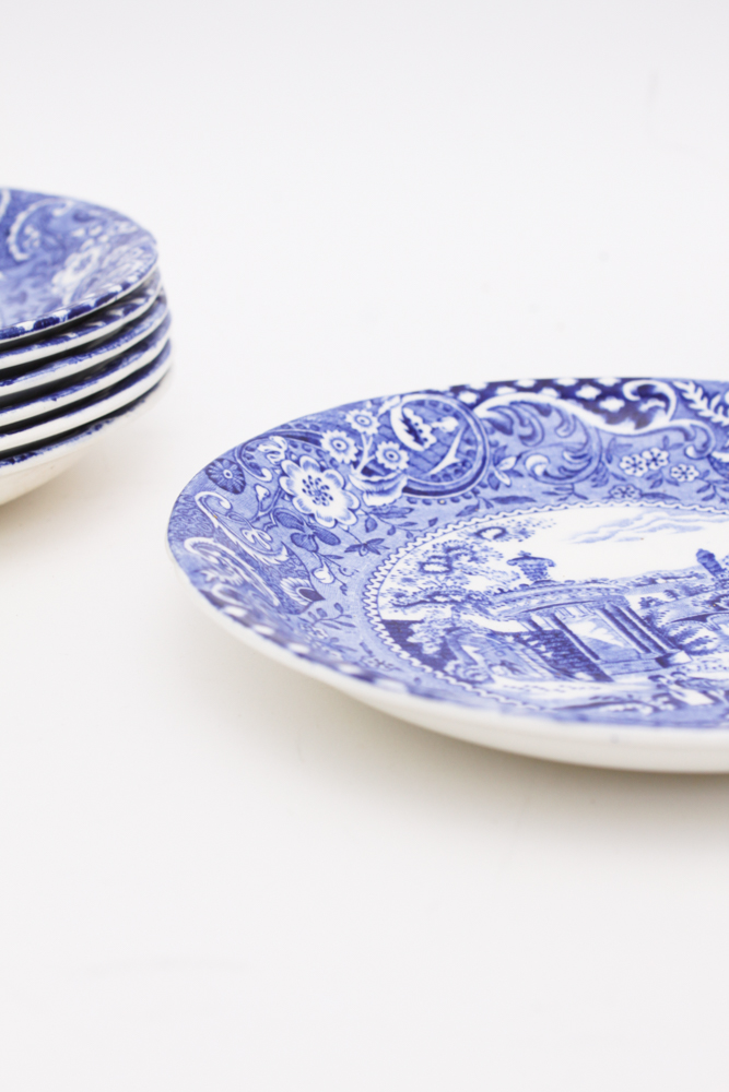 Blue and White China in W.R. Midwinter "Landscape" and More
