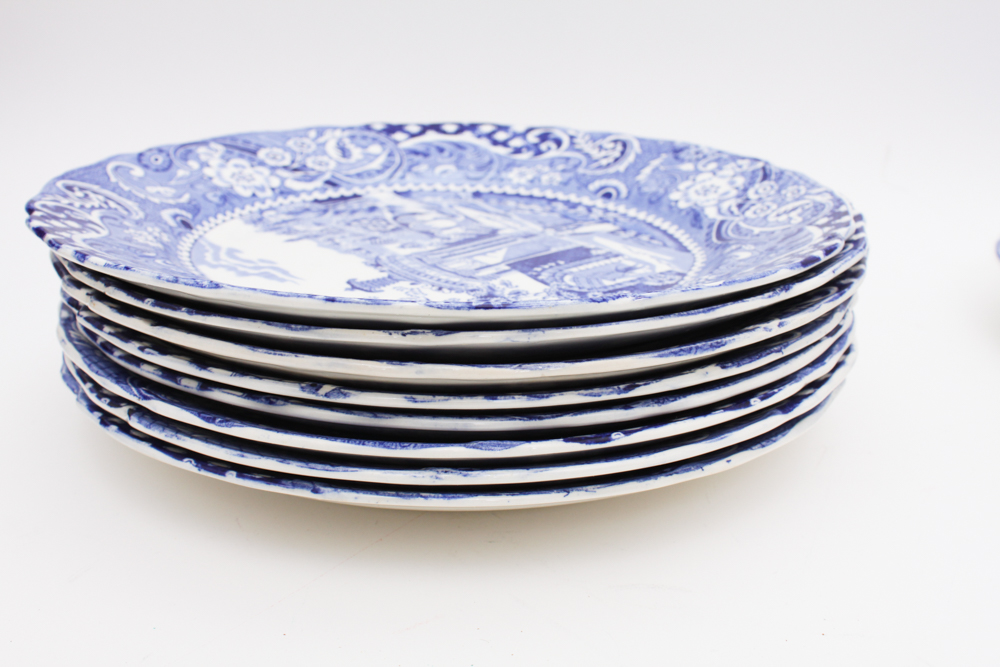 Blue and White China in W.R. Midwinter "Landscape" and More