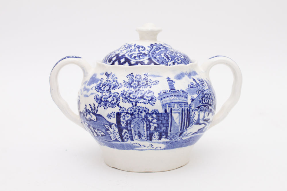 Blue and White China in W.R. Midwinter "Landscape" and More