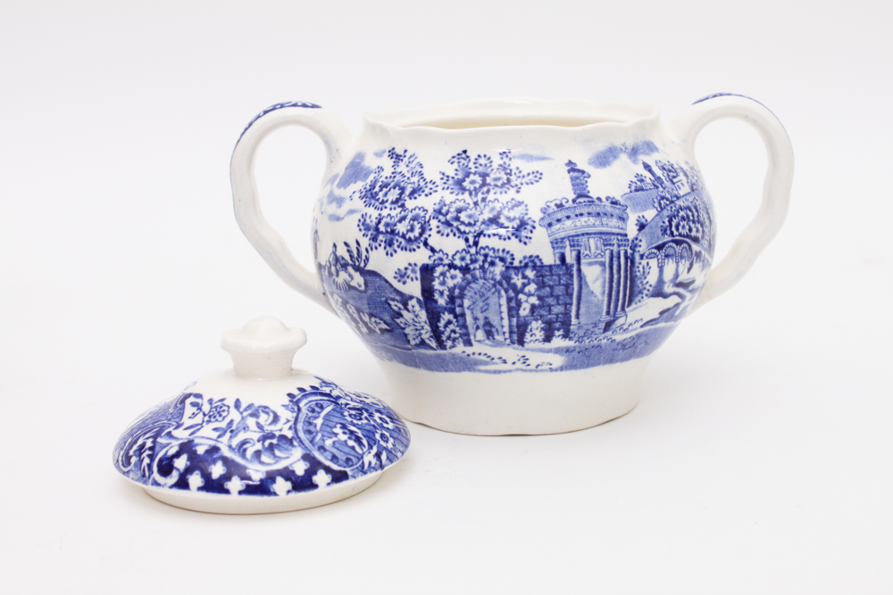 Blue and White China in W.R. Midwinter "Landscape" and More