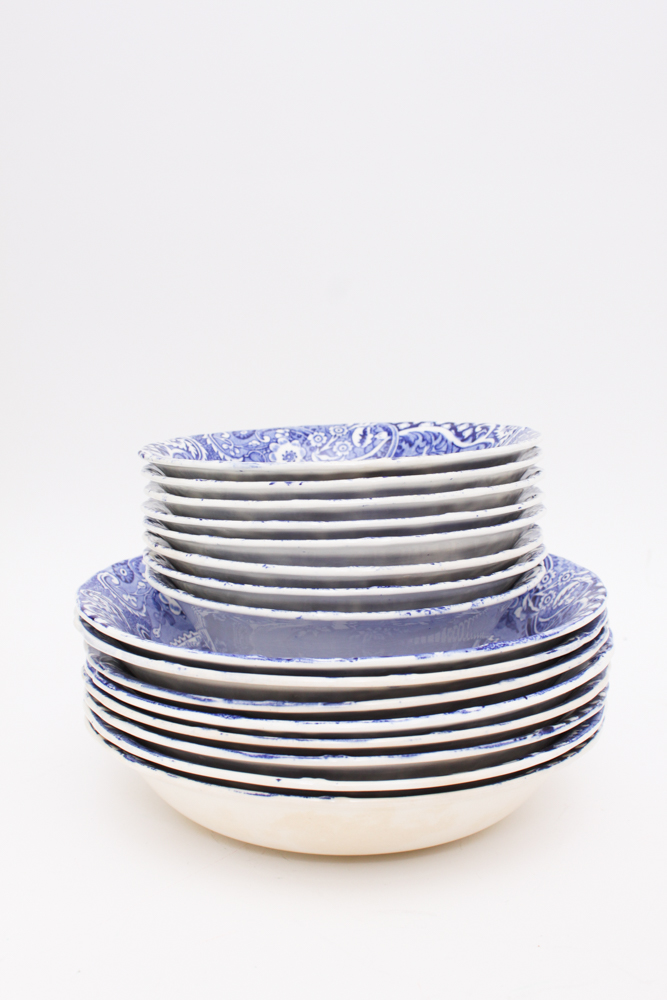 Blue and White China in W.R. Midwinter "Landscape" and More