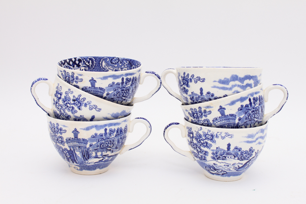 Blue and White China in W.R. Midwinter "Landscape" and More