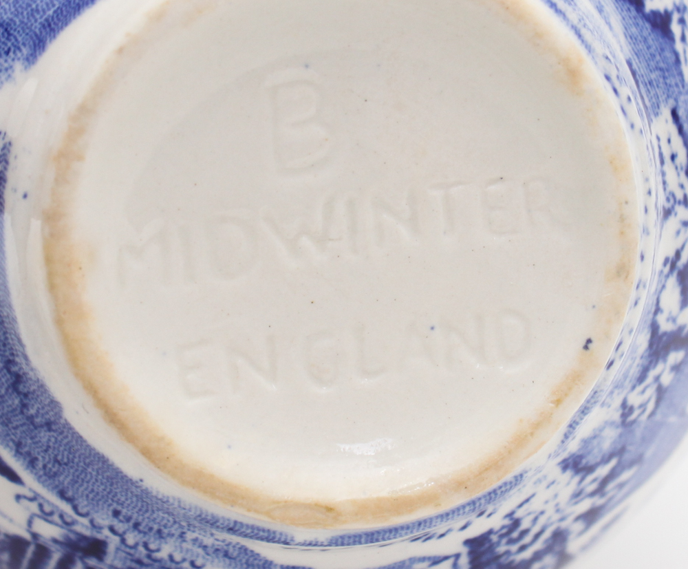 Blue and White China in W.R. Midwinter "Landscape" and More