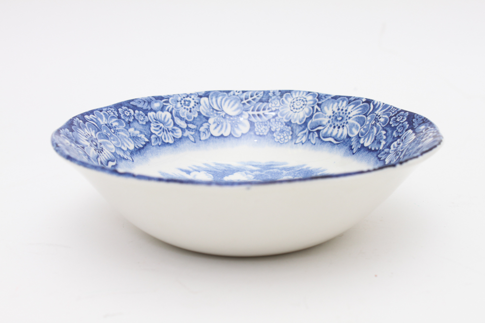 Blue and White China in W.R. Midwinter "Landscape" and More