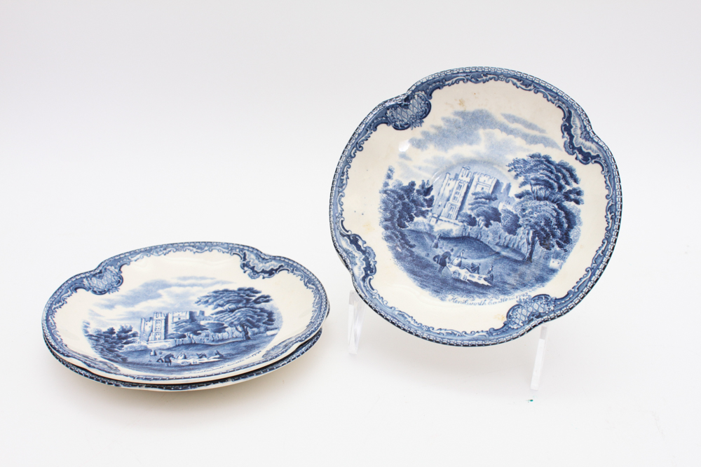 Blue and White China in W.R. Midwinter "Landscape" and More