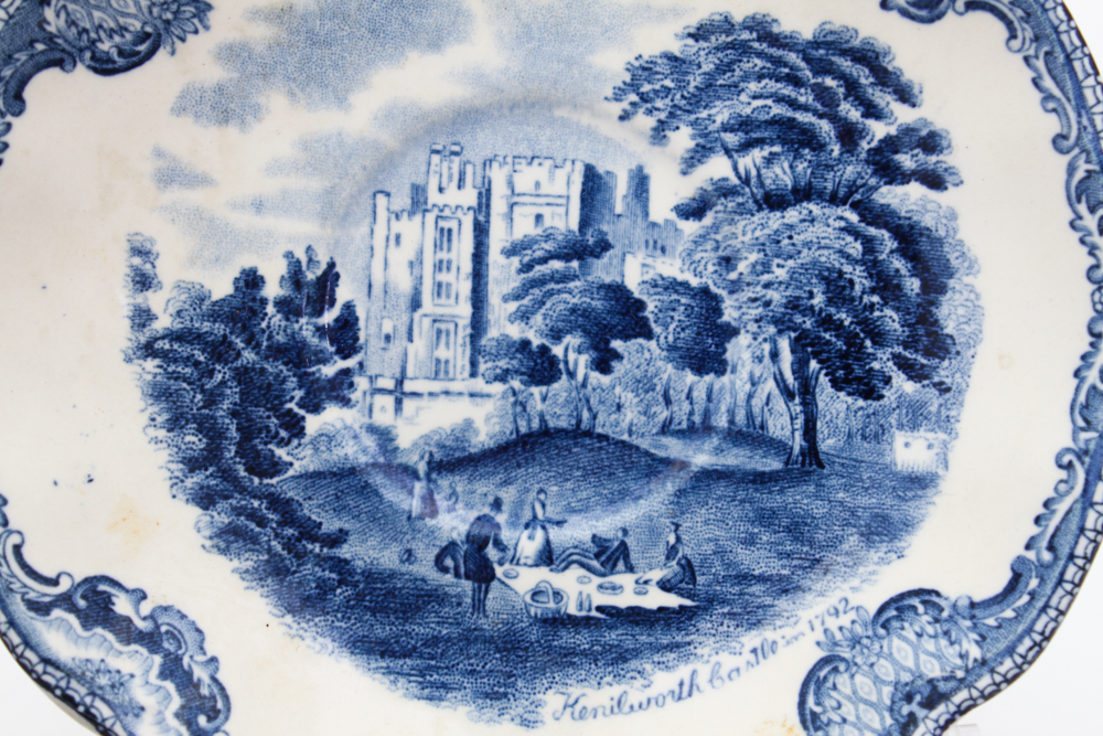Blue and White China in W.R. Midwinter "Landscape" and More