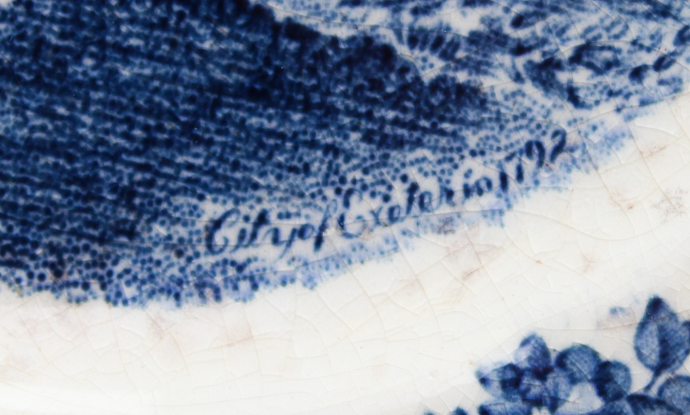 Blue and White China in W.R. Midwinter "Landscape" and More