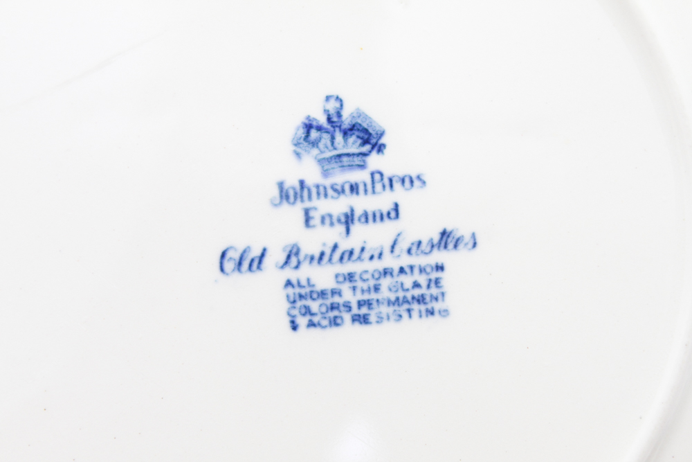 Blue and White China in W.R. Midwinter "Landscape" and More