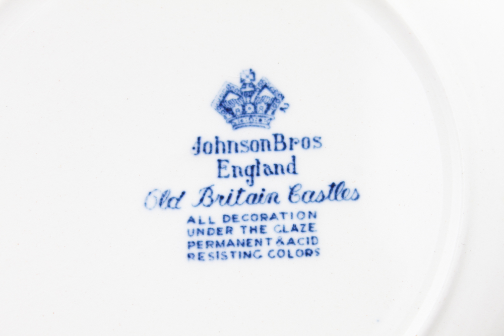 Blue and White China in W.R. Midwinter "Landscape" and More