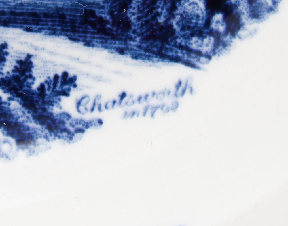 Blue and White China in W.R. Midwinter "Landscape" and More