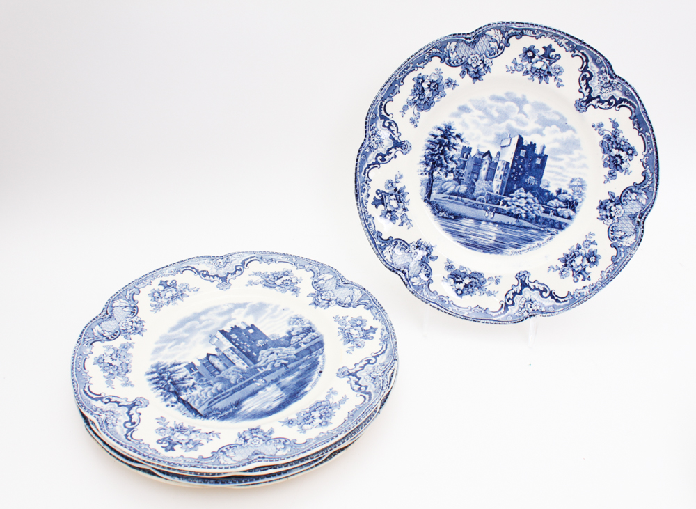 Blue and White China in W.R. Midwinter "Landscape" and More