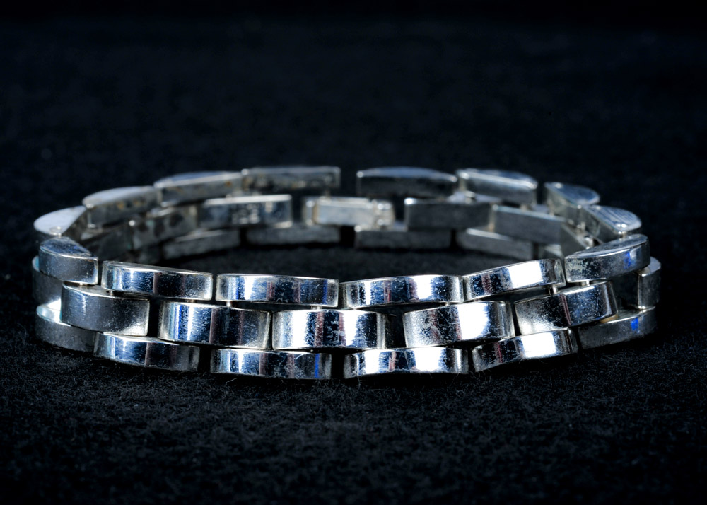 Sterling Silver Watch Link Bracelet