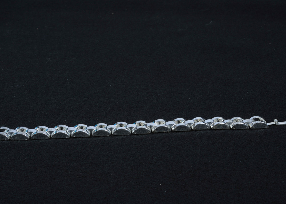Sterling Silver Watch Link Bracelet