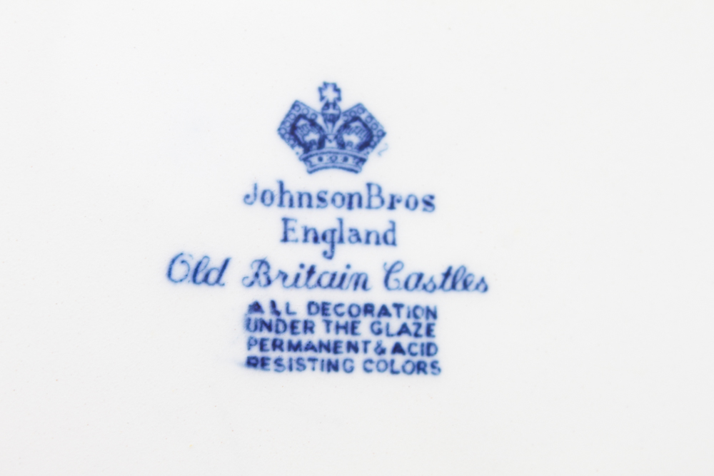 Blue and White China in W.R. Midwinter "Landscape" and More