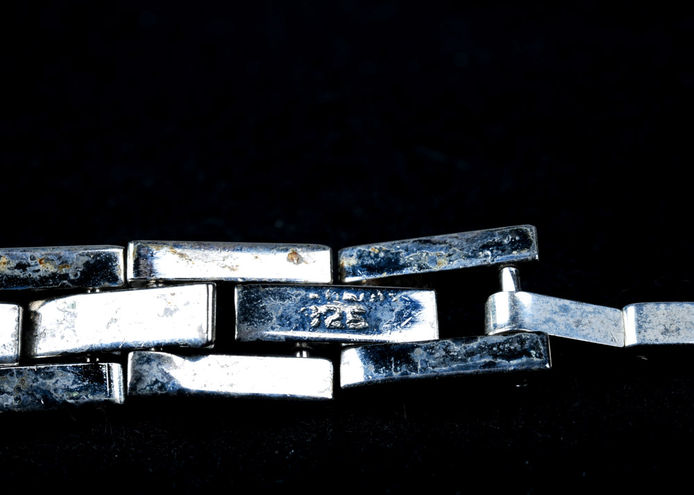 Sterling Silver Watch Link Bracelet