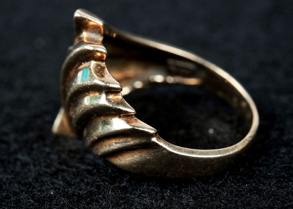 Pair of 10K Yellow Gold Rings