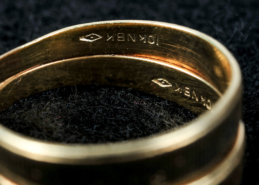 Pair of 10K Yellow Gold Rings