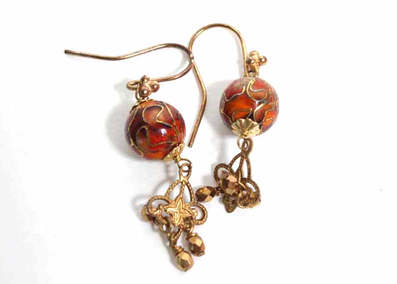 Locket Charm Bracelet and Earrings