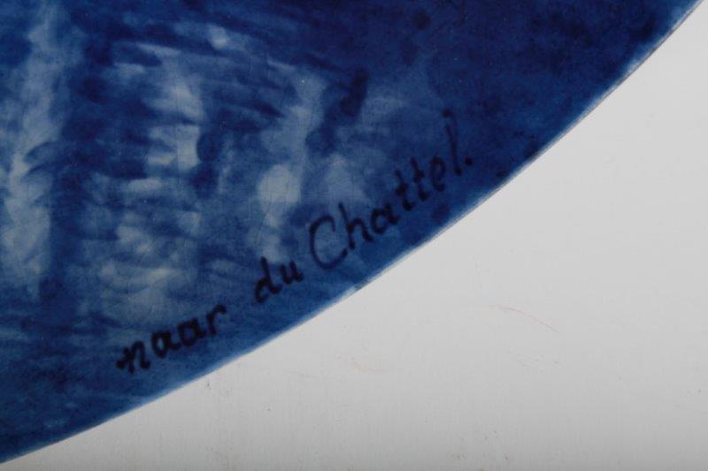 Delft "Naar du Chattel" Plate