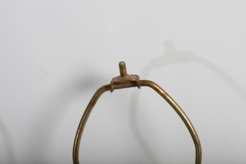 Two Stamped Brass Lamps