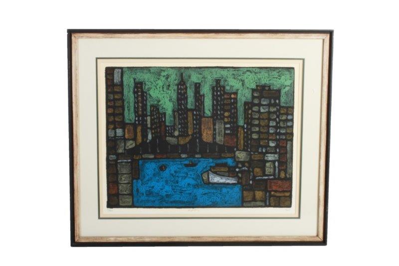 Limited Edition "Night City" Lithograph