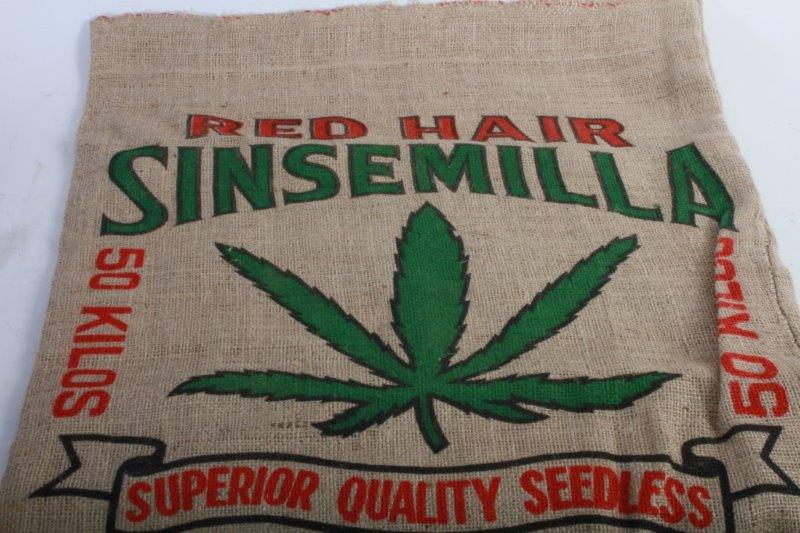 Pair of Burlap Cannabis Bags