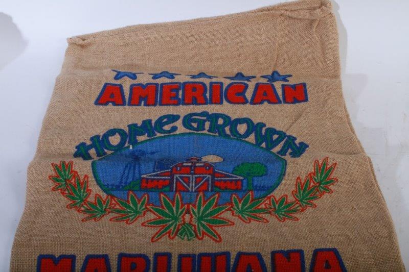 Pair of Burlap Cannabis Bags