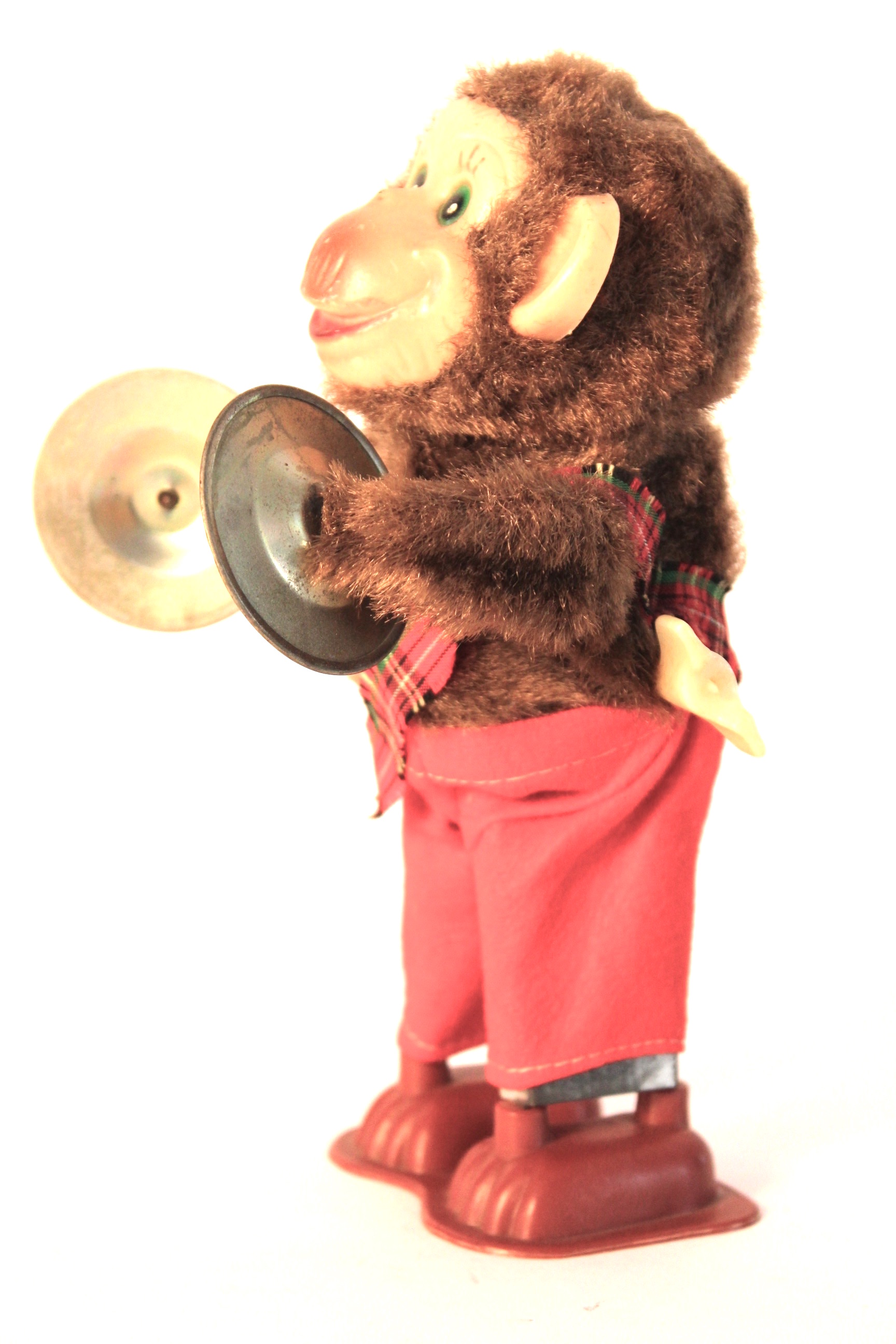 Vintage Wind-Up Cymbal Playing Monkey