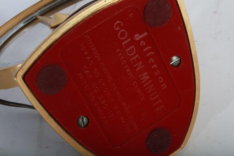 Jefferson Golden Minute Vintage Electric Clock