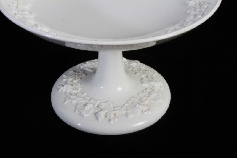 Wedgwood Embossed Queens Ware Pedestal Dish