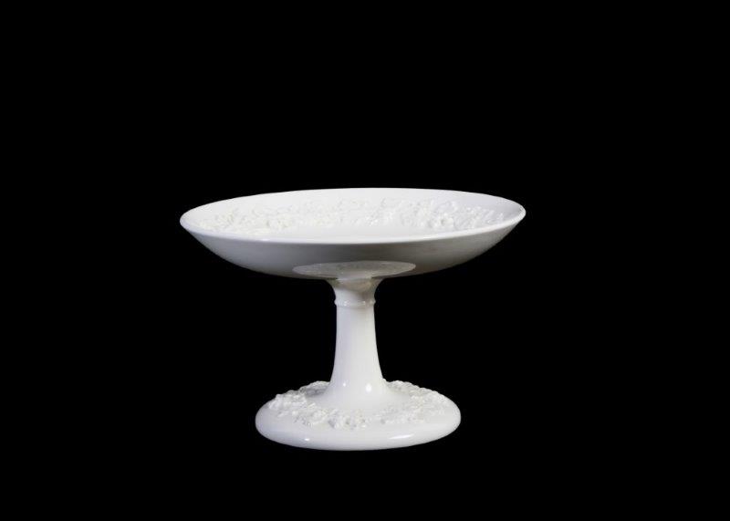 Wedgwood Embossed Queens Ware Pedestal Dish