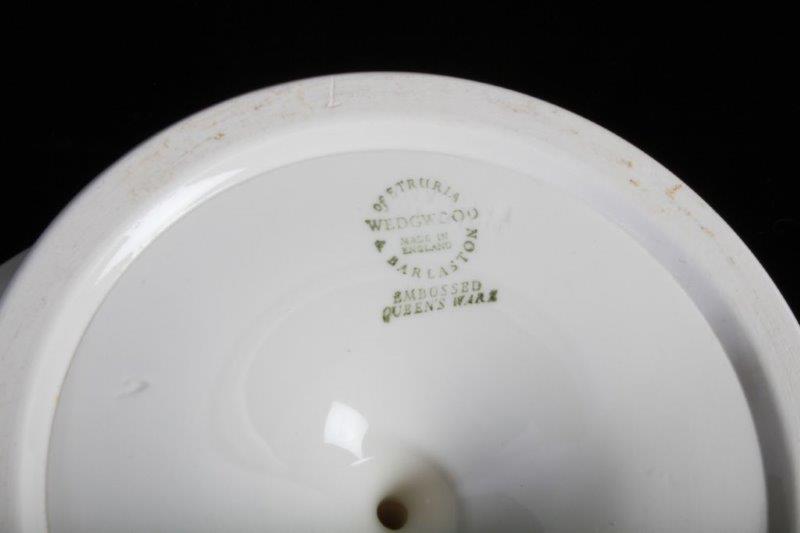 Wedgwood Embossed Queens Ware Pedestal Dish