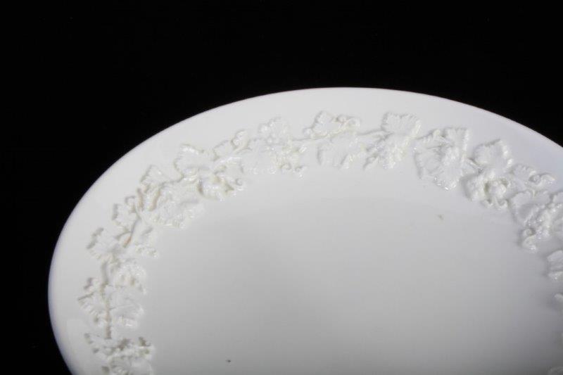 Wedgwood Embossed Queens Ware Pedestal Dish