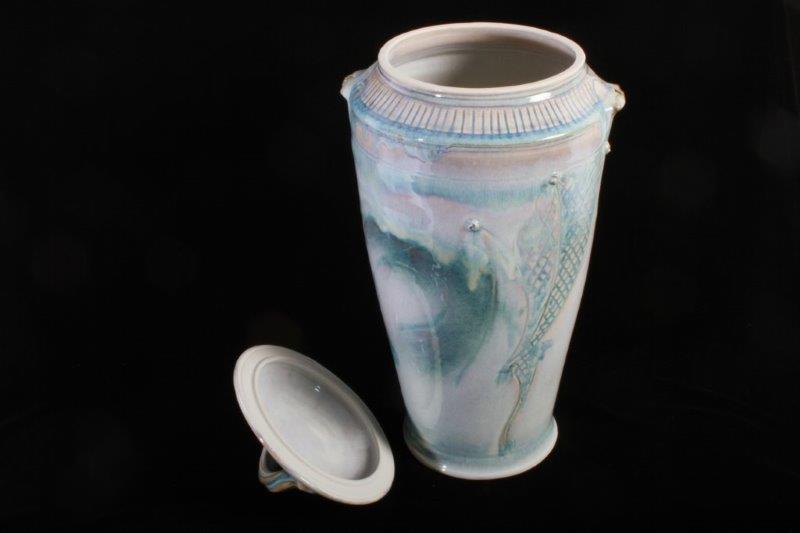 Lidded Ceramic Vase